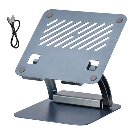 7-in-1 Laptop Stand Docking Station Ergonomic Laptop Riser 360 Rotatable - PD Charging HDMI USB-C and USB-A 3.0 Ports for MacBook M1/M2/M3 HP ASUS DELL