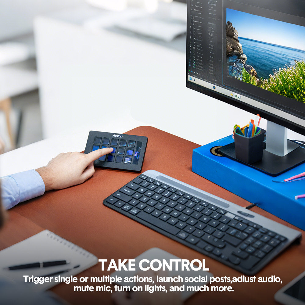 Studio Controller Keyboard Stream Controller Customizable Deck with 15 ...