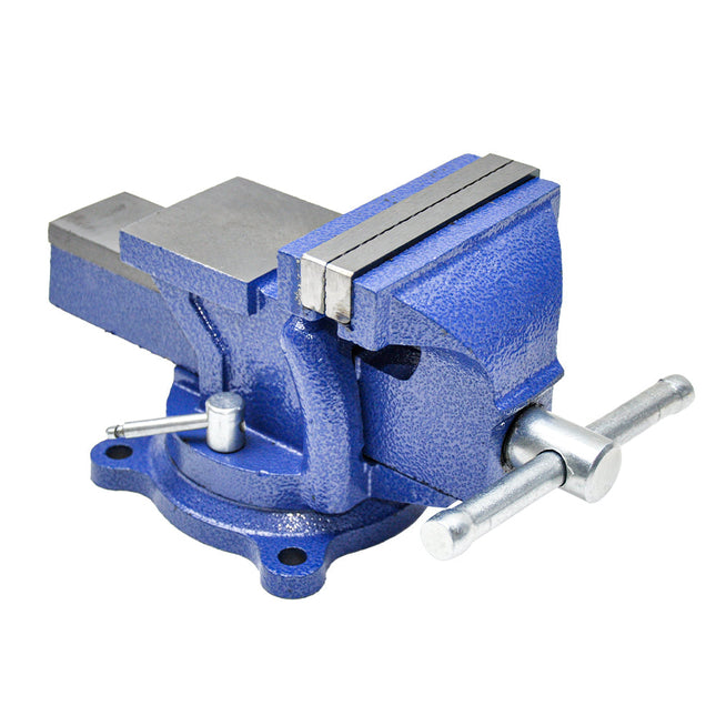 Heavy Duty 4" Bench Vice Table Top Clamp Vise with Anvil Swivel Base For Woodworking Fit for Home and Workshop Application