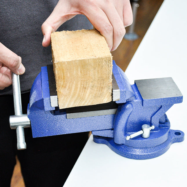 Heavy Duty 4" Bench Vice Table Top Clamp Vise with Anvil Swivel Base For Woodworking Fit for Home and Workshop Application