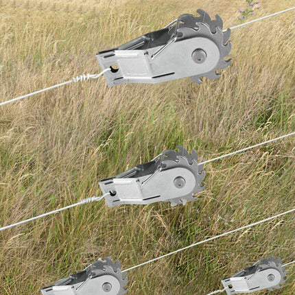 50 Pack Inline Cliplock Wire Strainer Aluminum Alloy Heavy Duty Wire Ratchet Tensioner for Electric Fence