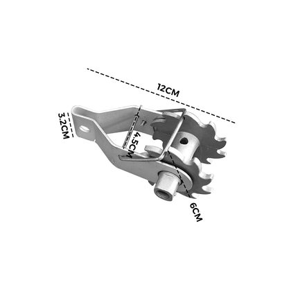 50 Pack Inline Cliplock Wire Strainer Aluminum Alloy Heavy Duty Wire Ratchet Tensioner for Electric Fence