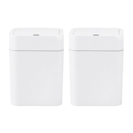 Artiss Rubbish Bin 12L 2-Pack Sensor Kitchen Automatic Motion Touchless White