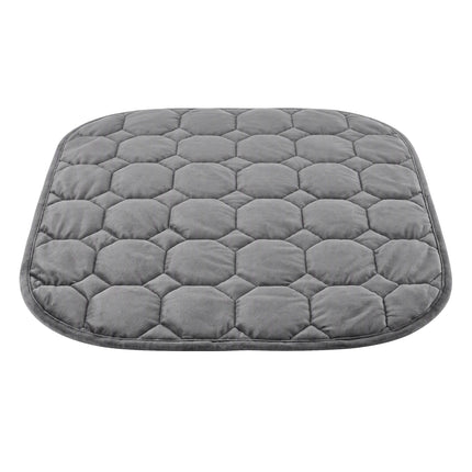 Giselle Weighted Lap Blanket 3.2KG Grey Crystal Velvet Quilted Glass Bead Fill for Sofa Office