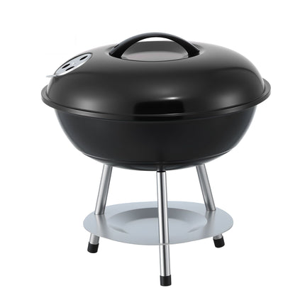 Grillz Charcoal BBQ Grill Portable with Lid for Camping Outdoor