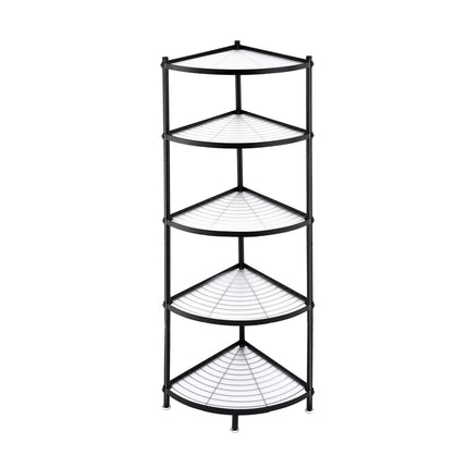 Artiss 5-Tier Kitchen Corner Shelf Rack Stand Microwave Metal Storage Shelves