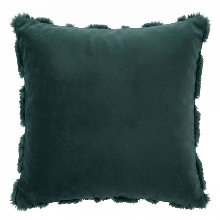 Jingle Jollys Christmas Tree Pillow Covers 2 Packs Cushion Covers Soft Faux Fur Jacquard Throw Pillow Covers 45 x 45cm Green