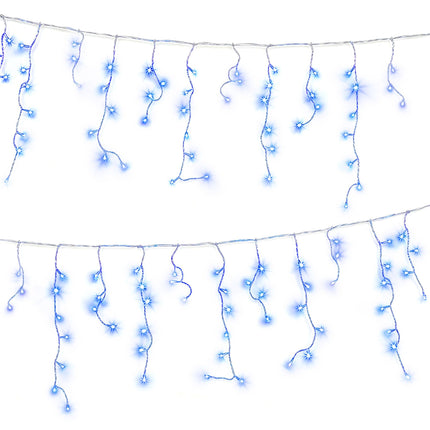 Jingle Jollys 32M Christmas Lights Solar Icicle String Lights 960 LED Blue