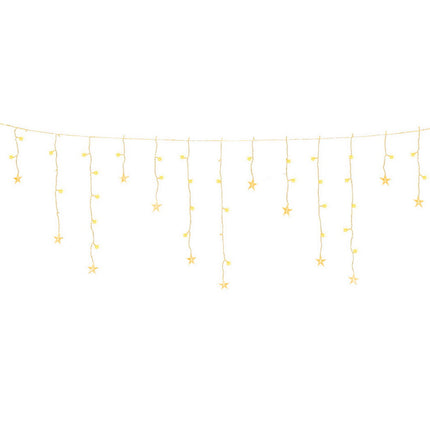 160 LED 6M Christmas Lights Icicle Light Solar Warm Jingle Jollys