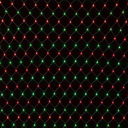 Jingle Jollys Christmas Lights 6x4m Christmas Net Lights 1000LED Red Green Festive Lighting