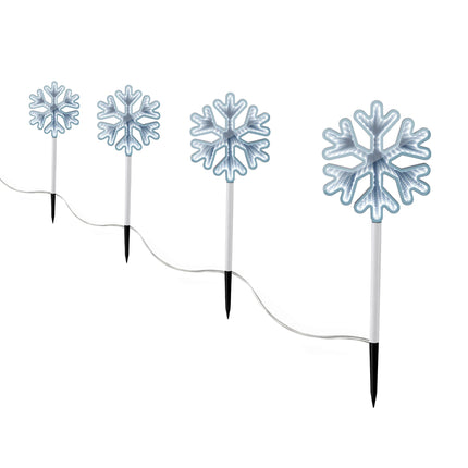 Jingle Jollys 4 Pack Christmas Lights Path Lights Garden Decoration Outdoor Pathway Lighting