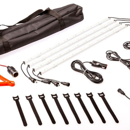 12V Rigid Light Bar LED Strip Camping Waterproof Connector Combo Kit Aluminium